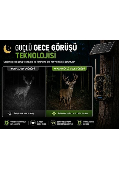O-kam 5050 4g Solar Fotokapan