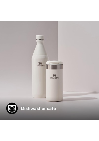 All Day Slim Soğuk Su Termosu 0.60 Litre - Krem Paslanmaz Çelik Çok Renkli