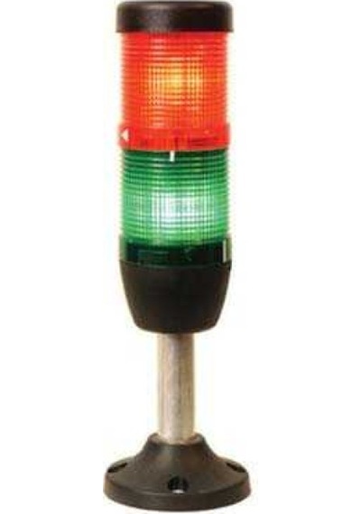 Emas IK52L220XM03 K Serisi İki Katlı 220V AC 100mm Borulu Plastik Ayaklı LED Kolon 50mm