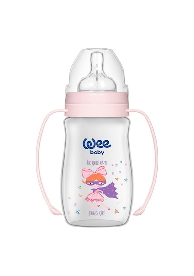 Wee Baby Klasik Plus Gen.Ağızlı Kulplı PP.Biberon 250 Ml