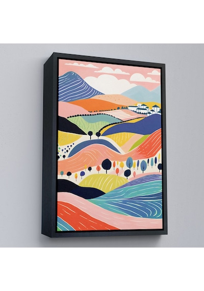 Miyrem^ Canvas Serie Pastel Tonlardaki Minimalist Tablo-7670