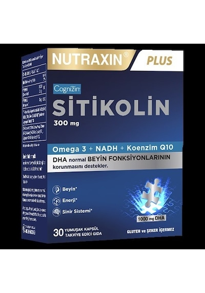 Nutraxin Sitikolin 30 Kapsül 8680512660286