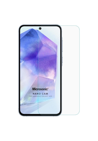 Galaxy A55 Nano Glass Cam Ekran Koruyucu Galaxy A55 İle Uyumlu Ekran Koruyucu - Şeffaf