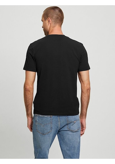 Guess Erkek Siyah T-shirt Çok Renkli