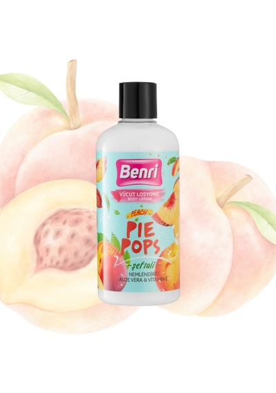 Benri Şeftali Pie Pops Nemlendirici Vücut Losyonu 500 ML