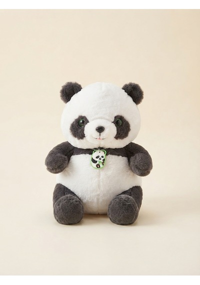 Peluş Panda-35 Cm Beyaz - Gri
