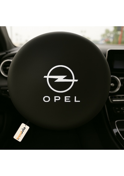 Opel Araba Penye Kumaş Direksiyon Kılıfı Siyah - Direksiyon Koruyucu Kılıf Siyah