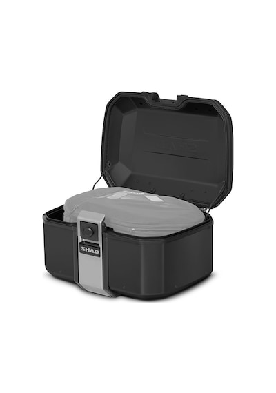 Tr55 Black Motosiklet Arka Çanta 55 Litre Kapasiteli Top Case Motor Çanta Alüminyum Siyah