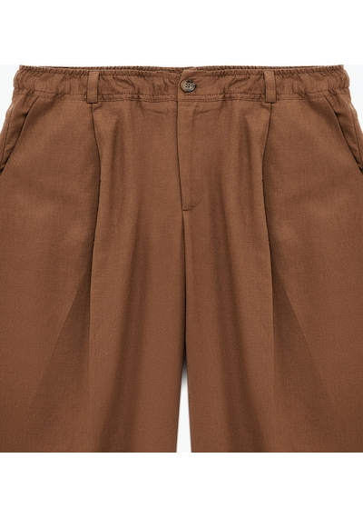 Koton Koton X Şahika Ercümen - Cepli Pile Detaylı Baggy Keten Pantolon Kahverengi 6sak40262ew Kahve Koton Koton X Şahika Ercümen - Cepli Pile Detaylı Baggy Keten Pantolon Kahverengi 6sak40262ew Kahve