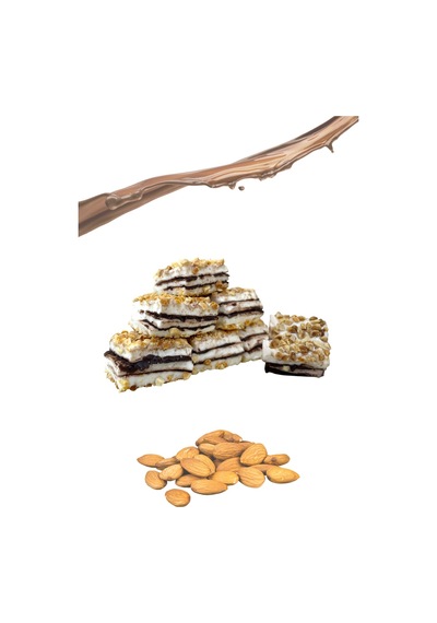 Arı Lokumları Bademli Çikolatalı Baklava Lokum 500 G