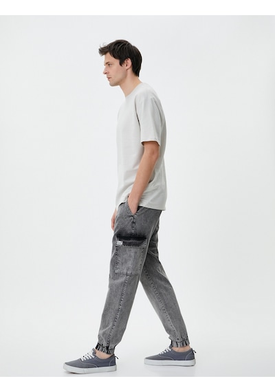 Koton Oversize Kot Pantolon Jogger Kargo Cepli Beli Bağcıklı Yıkamalı Siyah 4sam40245nd Siyah Koton Oversize Kot Pantolon Jogger Kargo Cepli Beli Bağcıklı Yıkamalı Siyah 4sam40245nd Siyah