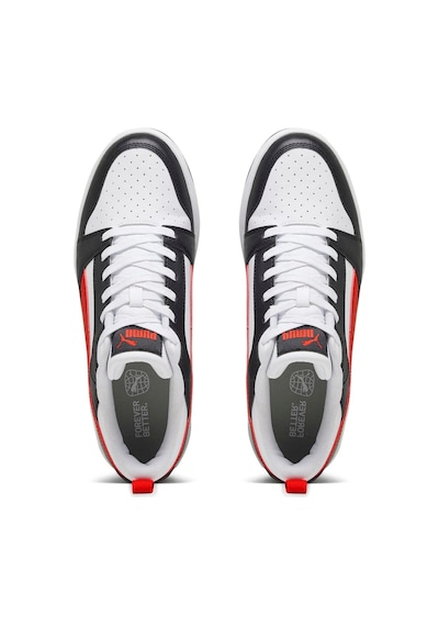 Puma Rebound V6 Low Sneaker Beyaz - Kırmızı