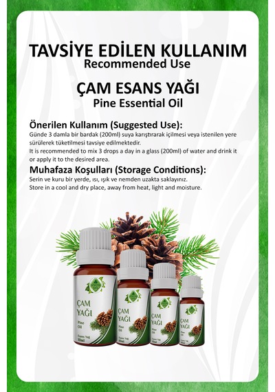 Çam Yağı Pine Essential Oil 10 Ml.