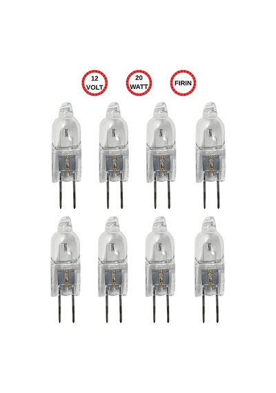 8 Adet Ledvance 12volt 20w Sarı Işık G4 Duylu Fırın Ampulü