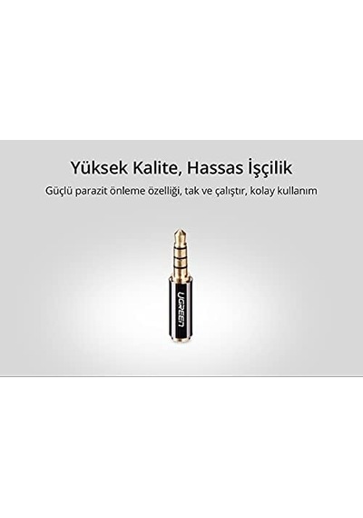 3.5mm&apos Den 2.5mm&apos Ye Dönüştürücü Siyah