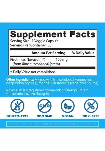 Doctor's Best Fisetin With Novusetin 100 Mg 30 Veggie Kapsül Usa Menşeii Dmmedicineden Orijinal