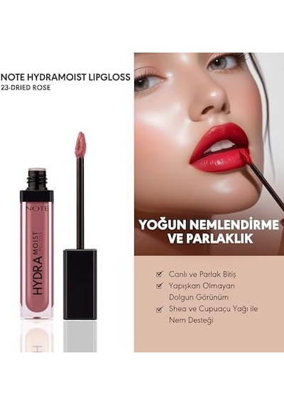 Hydramoist Lipgloss 23 Dried Rose Nemlendirici Dudak Parlatıcısı, Pembe 0 93204270
