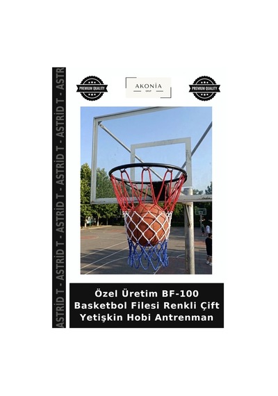 Özel Üretim Bf-100 Basketbol Filesi Renkli Çift Yetişkin Hobi Antrenman