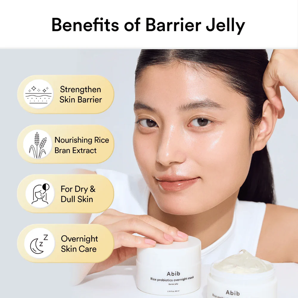 Abib Rice Probiotics Overnight Mask Barrier Jelly