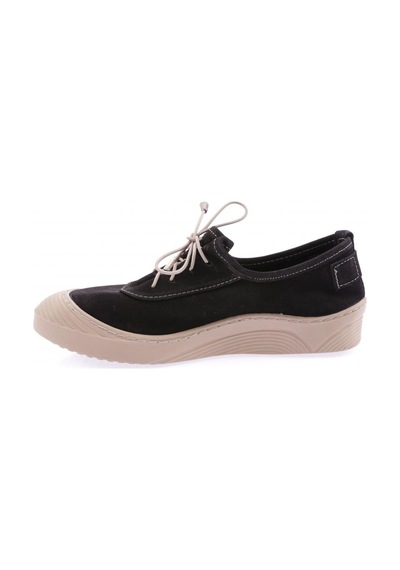 Dgn 1031 Kadin Bağcikli Casual Ayakkabi 1031-2224-R1627 Siyah Nubuk