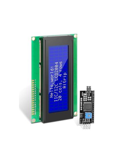 20X4 Lcd Ekran I2C Modüllü Mavi Aydınlatma