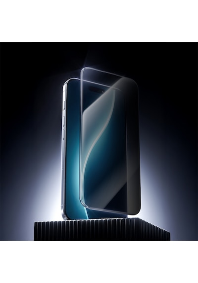 Apple iPhone 18 Pro Max Uyumlu Benks Omniwarrior Privacy Cam Ekran Koruyucu Uygulama Aparatlı Siyah