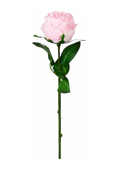 Yapay Çiçek Gül Tek Dal Toz Pembe 40 Cm