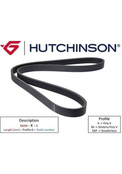 HUTCHINSON Kadjar 1.2 TCE H5F Alternatör Kayışı 117209058R