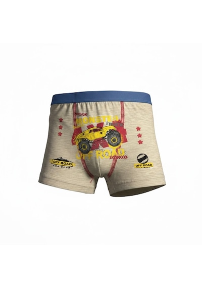 Orivra 5'li Erkek Çocuk Boxer Seti Pamuklu Esnek Desenli İç Çamaşırı Paketi Çok Renkli