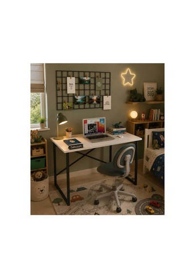 Smart Çalışma Masası Bilgisayar Masası Ofis Masası Minimal Tasarım Beyaz Smart Çalışma Masası Bilgisayar Masası Ofis Masası Minimal Tasarım Beyaz