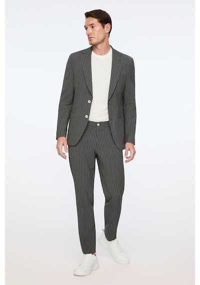 Morven Erkek Füme Poliviskon Trend Çizgili Slim Fit Mono Yaka Takım Elbise 26ms001024050 Füme Morven Erkek Füme Poliviskon Trend Çizgili Slim Fit Mono Yaka Takım Elbise 26ms001024050 Füme