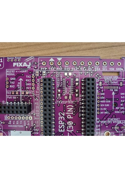 Fixaj 3In1 Esp32 Hazir Lehimli Pcb E22 Ve E32 Lora Modülleri Ile Uyumlu