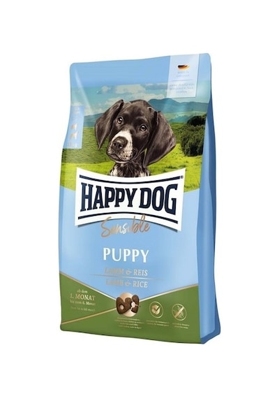 Happy Dog Sensible Puppy Kuzu ve Pirinçli Yavru Köpek Maması 4 KG