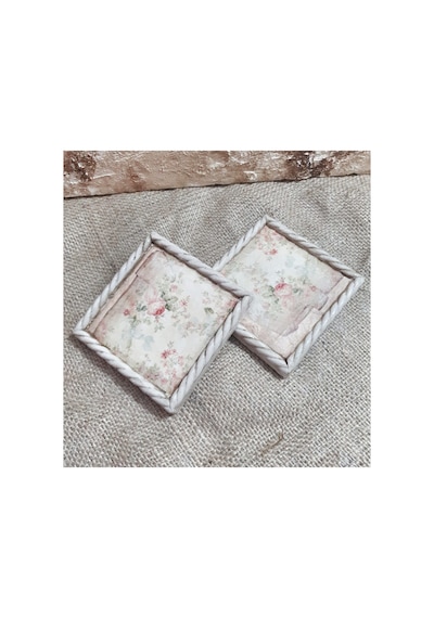 El Yapımı Bardak Altlığı,dekoratif Beton Bardak Altlığı,2 Li Set Diğer
