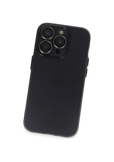 Apple Uyumlu iPhone 13 Pro Max Kılıf Luko Lens Silikon Siyah,