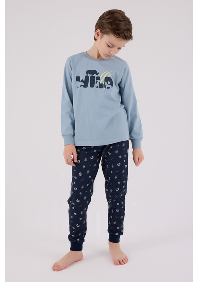 Rolypoly Erkek Çocuk Yeşil Pijama Takımı Rp3683-c-v2