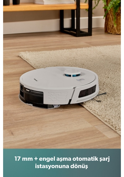 Homend Alex Laser Power 1289H Otomatik Boşaltım Sistemli Yeni Nesil Moplu 10 kPa Robot Süpürge