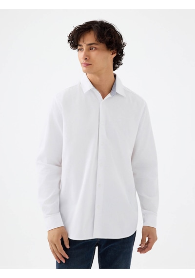 Loft Regular Fit Beyaz Erkek Gömlek Lf2036766 Beyaz