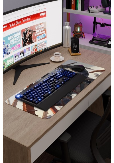Half Life Kaymaz Dikişli Kauçuk Oyuncu Mousepad V3 - 70x30 Xl Gaming Mouse Pad Fare Altlığı