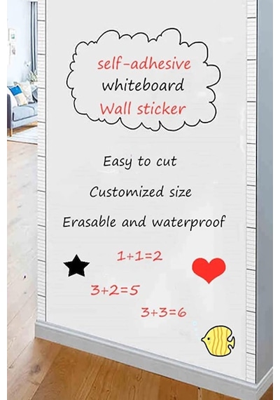 Beyaz Sticker Board Duvara Yapışan Yapışkanlı Yazı Tahtası 1430 Diğer