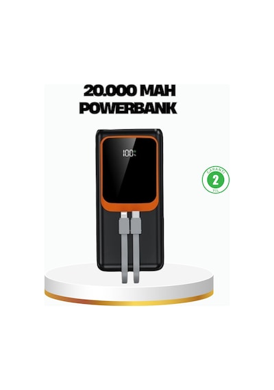Powerbank 20000 Mah 22.5w Hızlı Şarjlı Ve Kompakt Çoklu Kablo Çıkışlı