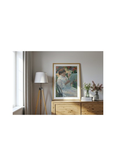 Klasik Sanat Cassatt Balkonda Çerçevesiz Poster 21x30 Cm A4 Tablo Klasik Sanat Yağlı Boya