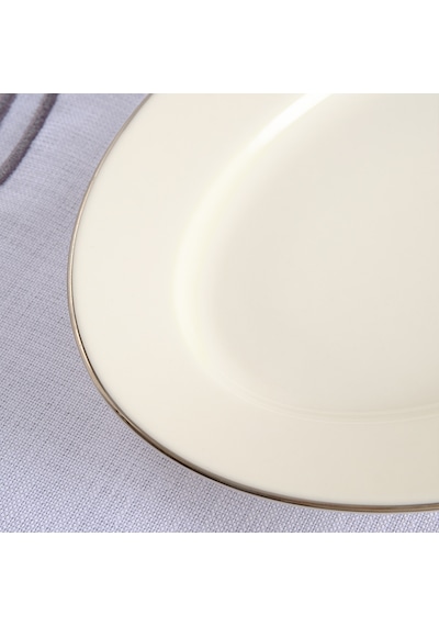 Aryıldız Hera Platin Kayık Tabak 25 Cm Renkli