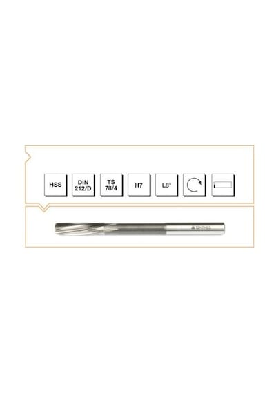 Mte B00303010800 Hss Dın 212 L-rn Makina Raybası 8 Mm H7