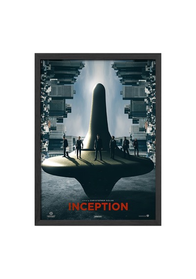 Inception Siyah Ahşap Çerçeveli Poster, Film Duvar Tablosu