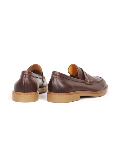 Dericlub Erkek Gerçek Deri Klasik Loafer Fr 242025 Kahverengi