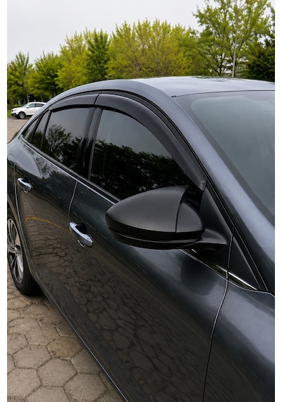 Renault Megane 4 Araca Özel Cam Rüzgarlığı + Yarasa Ayna Kapağı İthal
