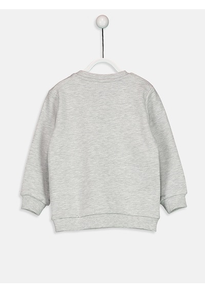 LC Waikiki Lcw Baby Kar Beyazı Melanj Sweatshirt Snow Melange 847