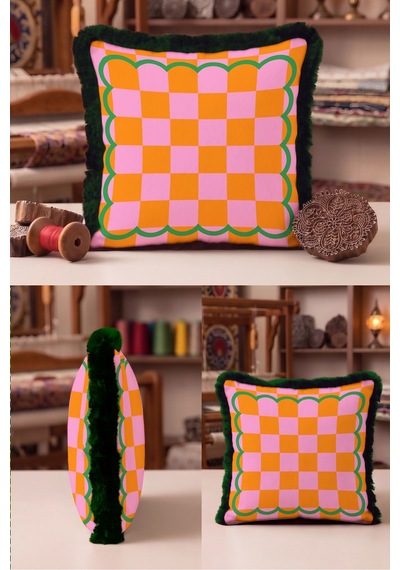 Ekose Geometrik Retro Saçaklı Yastık Kılıfı-dalgalı Boho Pembe Turuncu Siyah Püsküllü Kırlent Kılıfı Serin Ufuk Lime Ekose Geometrik Retro Saçaklı Yastık Kılıfı-dalgalı Boho Pembe Turuncu Siyah Püsküllü Kırlent Kılıfı Serin Ufuk Lime