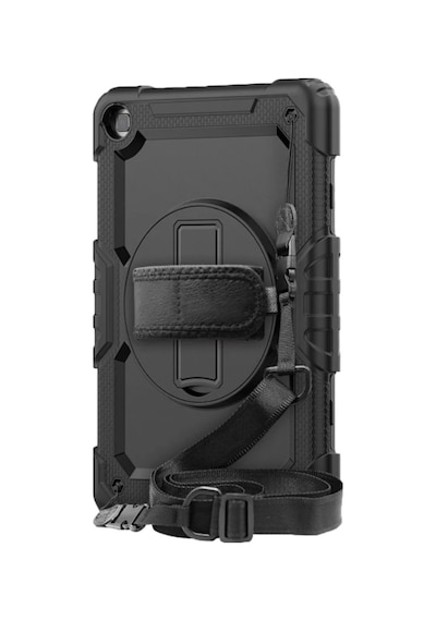 Lenovo M10 Tb311fu İle Uyumlu Defender Askılı 360 Dönebilir Standlı Zırh Tablet Koruyucu Kılıfı Korumalı Kapak